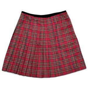 Vintage Liz Claiborne Plaid Skirt Pleated Tartan 4P 4 Petite